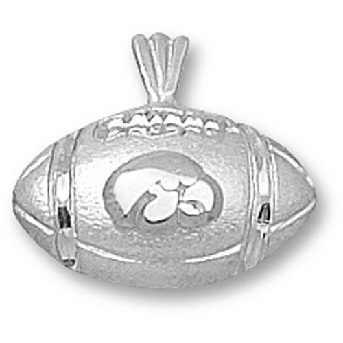 Univ of Iowa Pendant W/ Tigerhawk Football Design