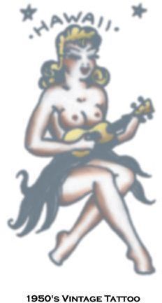Tattoo Vintage Girl Hawaii Case Pack 2