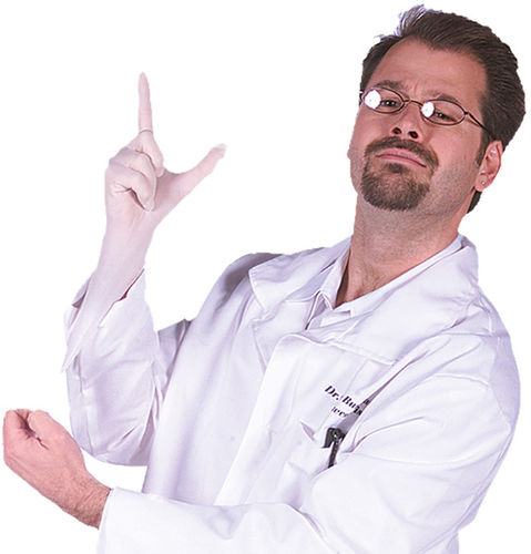 Lab Coat ""Seymour Bush"" Men's Costume- Extra Large
