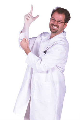 Lab Coat ""Harry Fingerman"" Men's Costume- Extra Large