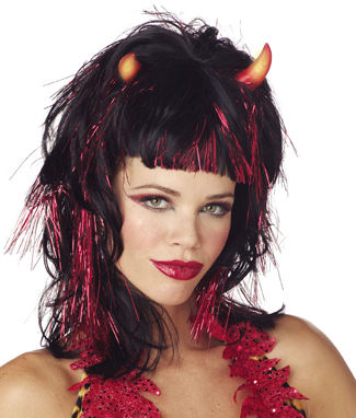 Wig Demonica Devil Blk Red