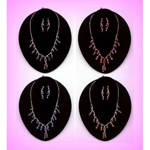 Crystal Necklaces and Earrings Set Case Pack 4