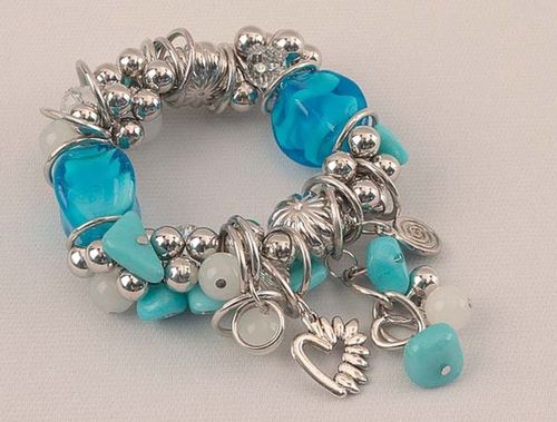 Blue Beads Bracelet
