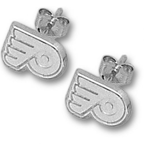 Sterling Silver Philadelphia Flyers ""P"" Logo Earrings