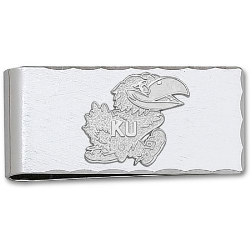 Sterling Silver University of Kansas Jayhawk Money Clip