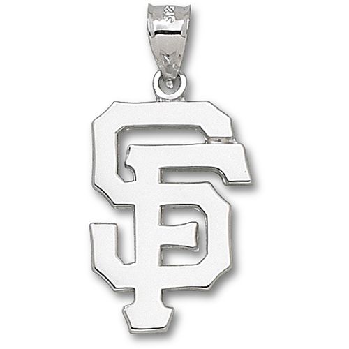 Unisex Mlb San Francisco Giants ""Sf"" Pendant - Silver