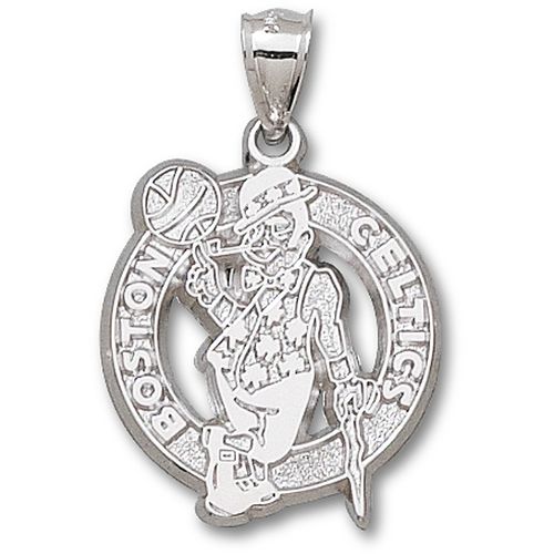 Unisex Nba Boston Celtics Logo Pendant Sterling Silver