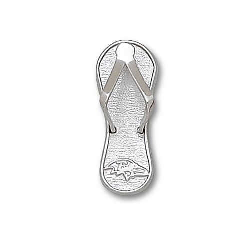 Womens Nfl Baltimore Ravens Logo Flip Flop Pendant