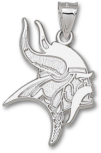 Unisex Nfl Minnesota Vikings Logo Pendant - Silver