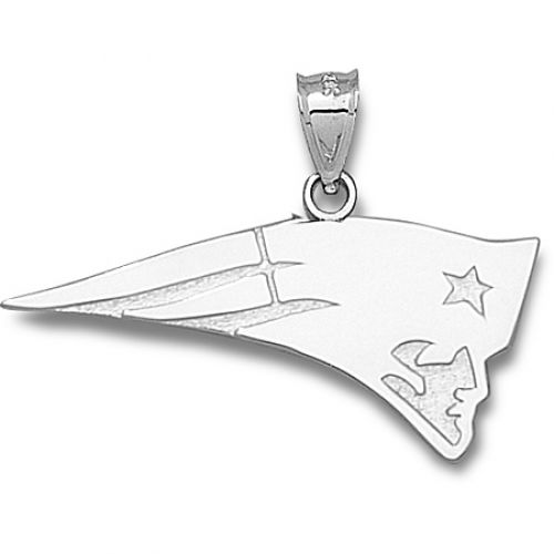 Unisex Nfl New England Patriots Logo Pendant - Silver