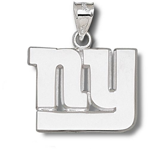 Unisex Nfl New York Giants ""Ny"" Pendant - Silver