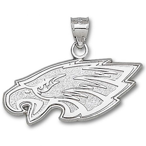 Unisex Nfl Philadelphia Eagles Head Pendant - Silver