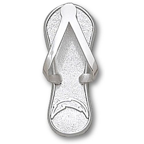 Womens Nfl San Diego Chargers Bolt Flip Flop Pendant