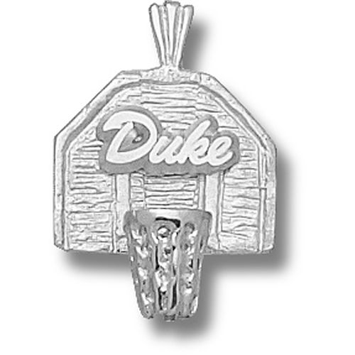 Sterling Silver Duke University Duke Backboard Pendant
