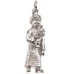 Sterling Silver Balthazar Nativity Pendant - 19mm