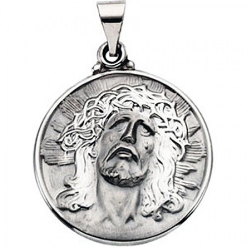 Reverent 14k White Gold Ecce Homo Pendant
