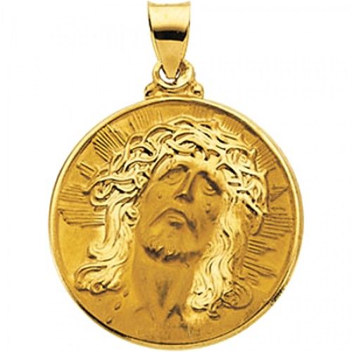 Religious 14k Yellow Gold Ecce Homo Pendant