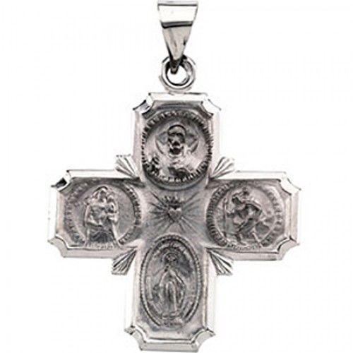 Humble 14k White Gold Cross Pendant