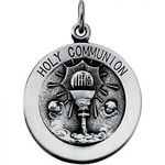 New Sterling Silver Holy Communion Pendant - 21mm