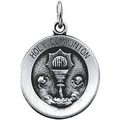 New Sterling Silver Holy Communion Pendant - 18mm