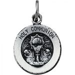 New Sterling Silver Holy Communion Pendant - 15mm