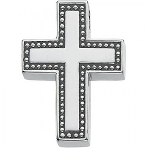 Sterling Silver Unisex Cross Pendant 21mm - Religious