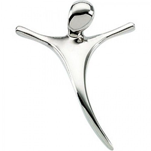 Sterling Silver Crucifix Pendant 15mm - Religious