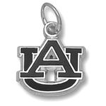 Sterling Silver Auburn University ""Au"" Enamel Pendant