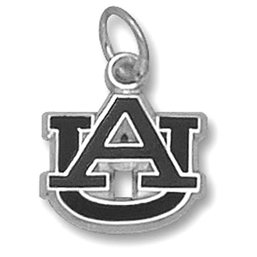 Sterling Silver Auburn University ""Au"" Enamel Pendant