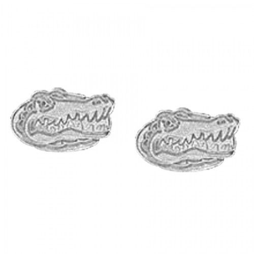 Small Sterling Silver Florida Gators Post Earrings