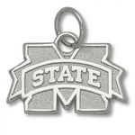 Sterling Silver Mississippi State University Pendant