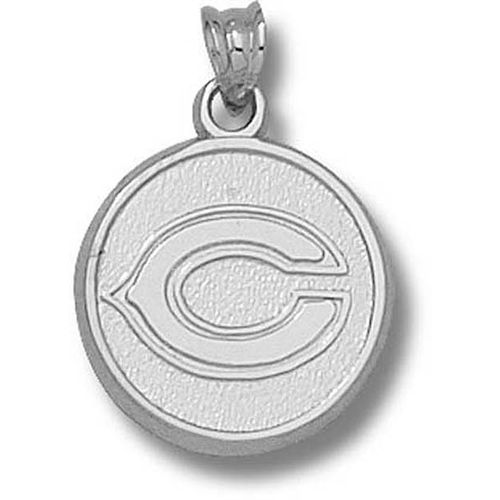 Sterling Silver Chicago Bears ""C"" Round Pendant