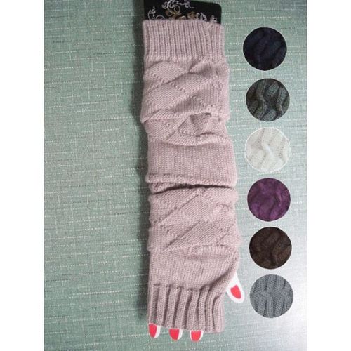 Ladies Knitted Arm Warmers- Assorted Colors Case Pack 36