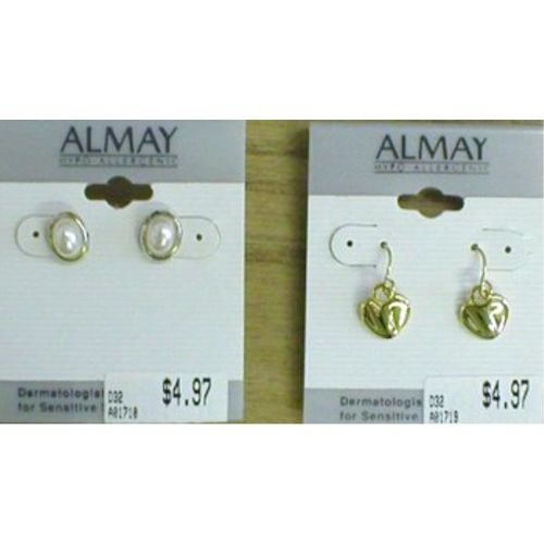 Almay Hypo Alergenic Earrings Case Pack 12