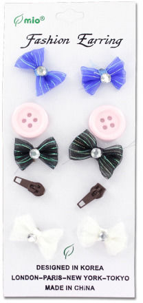 5-Pack Sewing Notions Earrings Case Pack 24