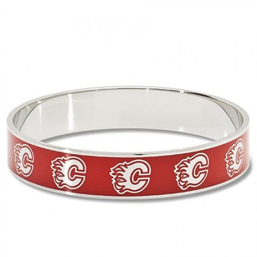 Unisex Calgary Flames Enamel Team Bracelet Nhl Official