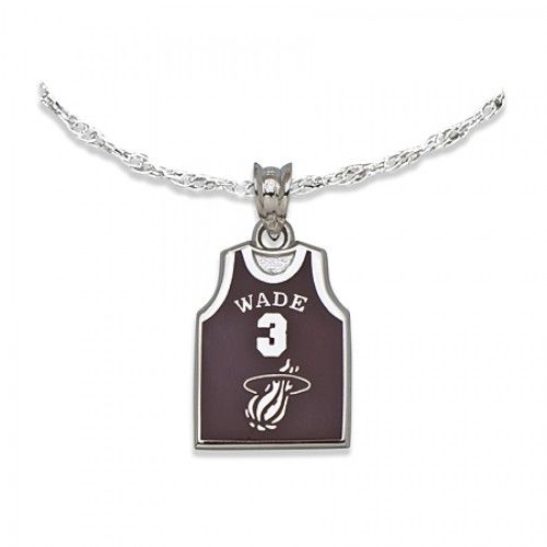 #3 Wade Jersey Enamel Pendant - Nba Miami Heat - Unisex