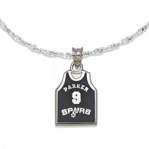 #9 Parker Jersey Enamel Pendant - Nba San Antonio Spurs