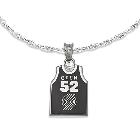 #52 Oden Jersey Enamel Pendant Portland Trail Blazers