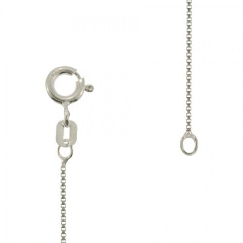 Sterling Silver Necklace in a Standard Box Chain Design