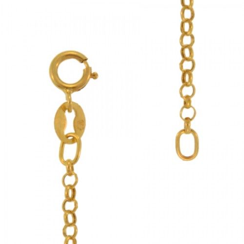 Yellow Gold Necklace 10k Gold Rolo Link Chain