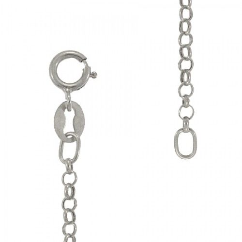 Sterling Silver Necklace Rolo Chain Style Nickel Free