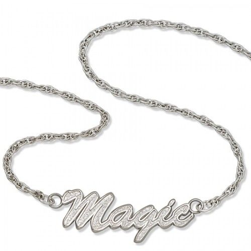 Nba Orlando Magic Script Necklace in Sterling Silver