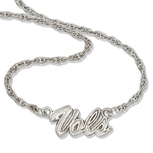 Silver University of Tennessee Vols Script Necklace