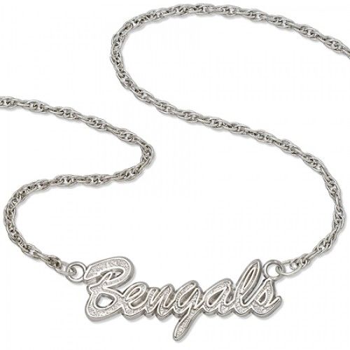 Nfl Cincinnati Bengals Script Necklace Sterling Silver
