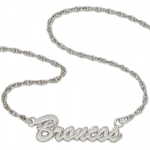 Nfl Denver Broncos Script Necklace Sterling Silver