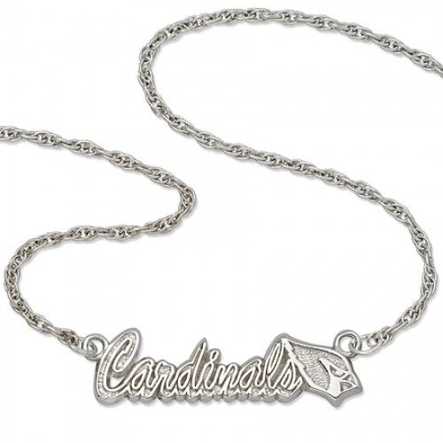 Nfl Arizona Cardinals Script Necklace Sterling Silver