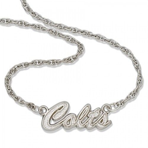 Nfl Indianapolis Colts Script Necklace Sterling Silver