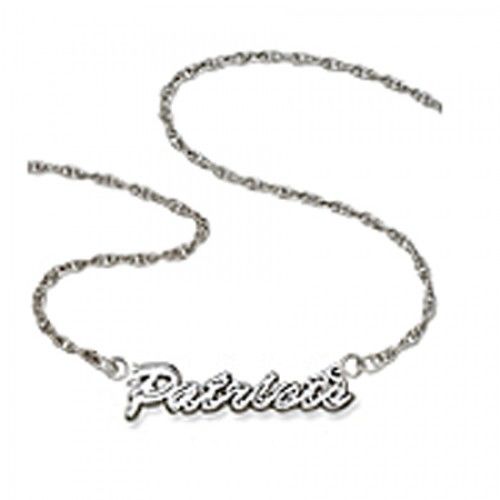 Nfl New England Patriots Script Necklace 925 Silver