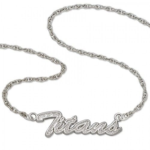 Nfl Tennessee Titans Script Necklace Sterling Silver